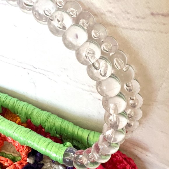 Bright Colored Crochet Purse/Handbag - Handmade 90's - Picture 8 of 10